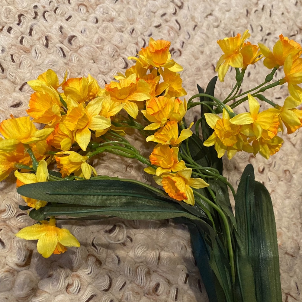 silk flower LOT
